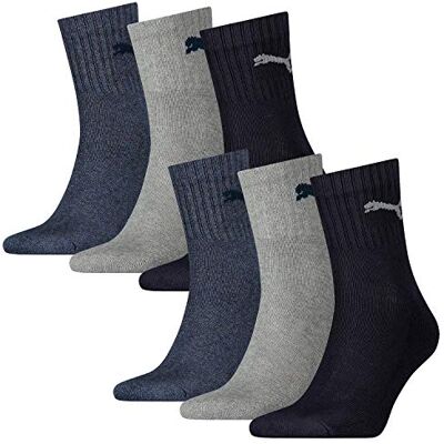 Puma set van 3 paar uniseks sokken 39-42 Puma set van 3 paar uniseks sokken 39-42