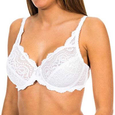 Playtex Met beugels, Flower Elegance, van kant, perfecte ondersteuning, 1 x damesbeha 90B Playtex Met beugels, Flower Elegance, van kant, perfecte ondersteuning, 1 x damesbeha 90B