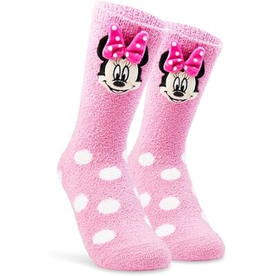 Disney Pluizige pantoffels voor dames, antislipsokken, cadeaus voor haar, Minnie Mouse roze 2.5/7.5 UK Disney Pluizige pantoffels voor dames, antislipsokken, cadeaus voor haar, Minnie Mouse roze 2.5/7.5 UK