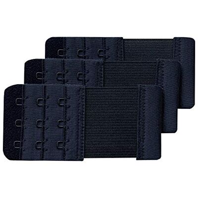 Chanie Dames verpakking met 3 zachte comfortabele uitbreiding 3 haken beha verlenging, 9,4 cm x 5,6 cm one size Chanie Dames verpakking met 3 zachte comfortabele uitbreiding 3 haken beha verlenging, 9,4 cm x 5,6 cm one size