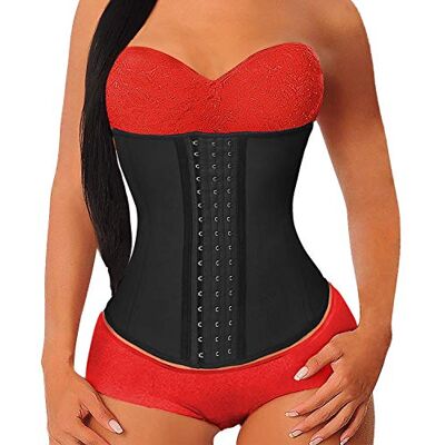 YIANNA Slankheidsgordel voor dames, platte buik, latex, korset, afslankheidstrainer, sport, figuurvormend XL YIANNA Slankheidsgordel voor dames, platte buik, latex, korset, afslankheidstrainer, sport, figuurvormend XL