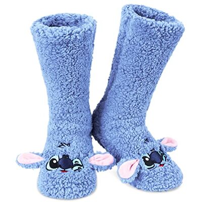Disney Damessokken, antislip, Stitch, Minnie, Baby Yoda, Iejoor, Blauwe Stitch Taille unique Disney Damessokken, antislip, Stitch, Minnie, Baby Yoda, Iejoor, Blauwe Stitch Taille unique