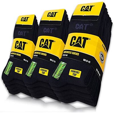 CAT erpillar Business 15 paar dunne sokken voor dames en heren, zonder rubber, maat 35-50 47-50 CAT erpillar Business 15 paar dunne sokken voor dames en heren, zonder rubber, maat 35-50 47-50