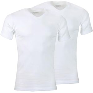 Athena 2 stuks Ecopack T-shirts voor heren met V-hals 100% katoen Oeko-Tex-label Naadloze onderhemden aan de zijkant, korte mouwen Wit, 7 (3XL) 3XL Athena 2 stuks Ecopack T-shirts voor heren met V-hals 100% katoen Oeko-Tex-label Naadloze onderhemden aan de zijkant, korte mouwen Wit, 7 (3XL) 3XL