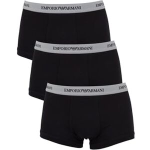 Emporio Armani Cc717-111357 Boxershorts voor heren, 3 stuks, Zwart S Emporio Armani Cc717-111357 Boxershorts voor heren, 3 stuks, Zwart S