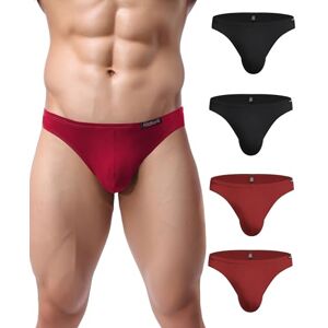 Avidlove Heren ondergoed set van 4 slips Micro Modal zijdezachte onderbroek, Zwart, L L Avidlove Heren ondergoed set van 4 slips Micro Modal zijdezachte onderbroek, Zwart, L L