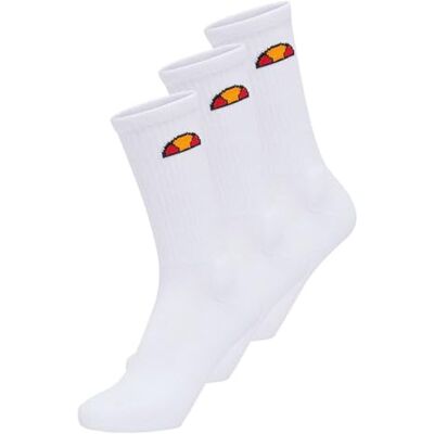 Ellesse Tisbi 3 paar sokken, wit, 3-5,5 Ellesse Tisbi 3 paar sokken, wit, 3-5,5