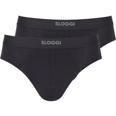 Sloggi Men Ever Ease Brief 2p herenslip (2 stuks), zwart., S S Sloggi Men Ever Ease Brief 2p herenslip (2 stuks), zwart., S S