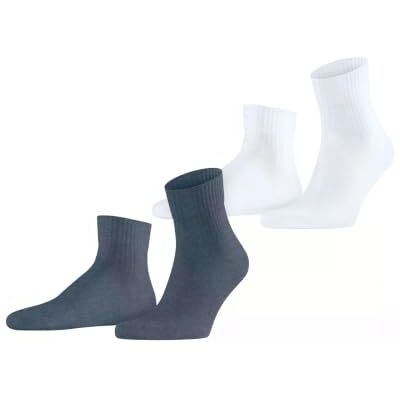 Esprit Plain Rib 2-Pack M Sso coton unies 2 paires, Chaussettes basses Homme, Multicolore White Blue Mix 0030, 39-42 39-42 Esprit Plain Rib 2-Pack M Sso coton unies 2 paires, Chaussettes basses Homme, Multicolore White Blue Mix 0030, 39-42 39-42