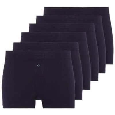 FM London Losse en comfortabele boxershorts voor heren (6 stuks), Navy Blauw S FM London Losse en comfortabele boxershorts voor heren (6 stuks), Navy Blauw S