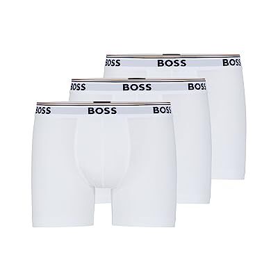 Boss Boxershorts voor heren, 3P CO/EL, 3 stuks, lang, van katoen, stretch met logo M Boss Boxershorts voor heren, 3P CO/EL, 3 stuks, lang, van katoen, stretch met logo M