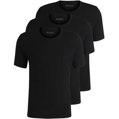 Hugo Boss BOSS Rn 3P Classic T-shirt heren (3 stuks), zwart. XL Hugo Boss BOSS Rn 3P Classic T-shirt heren (3 stuks), zwart. XL