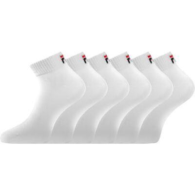 Fila Herensokken, katoen, 6 stuks, sportsokken voor heren, perfecte pasvorm en antislip grip, Wit., 39-42 39-42 Fila Herensokken, katoen, 6 stuks, sportsokken voor heren, perfecte pasvorm en antislip grip, Wit., 39-42 39-42