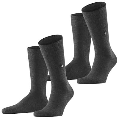 Burlington Everyday Multipack M So katoen, effen, 2 paar, herensokken, antracietgrijs melange 3081, 40-46 40-46 Burlington Everyday Multipack M So katoen, effen, 2 paar, herensokken, antracietgrijs melange 3081, 40-46 40-46