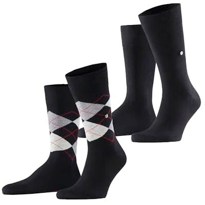 Burlington Everyday Mix M SO katoen, fantasiepatroon, 2 paar herensokken (2 stuks), Zwart (Zwart 3000) 40-46 (UK 6.5-11 Ι US 7.5-12) Burlington Everyday Mix M SO katoen, fantasiepatroon, 2 paar herensokken (2 stuks), Zwart (Zwart 3000) 40-46 (UK 6.5-11 Ι US 7.5-12)