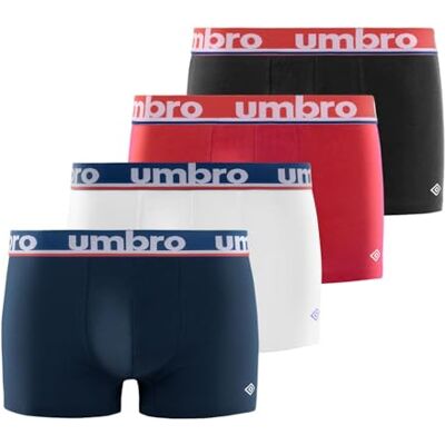 Umbro Umb/1/Bcx4/Ban Boxershorts voor heren, 4 stuks, Ban M Umbro Umb/1/Bcx4/Ban Boxershorts voor heren, 4 stuks, Ban M