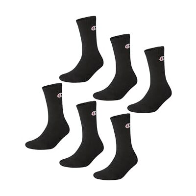 Champion Kousenbeschermers en sokken (6 stuks) uniseks, zwart, 35-38 35-38 Champion Kousenbeschermers en sokken (6 stuks) uniseks, zwart, 35-38 35-38