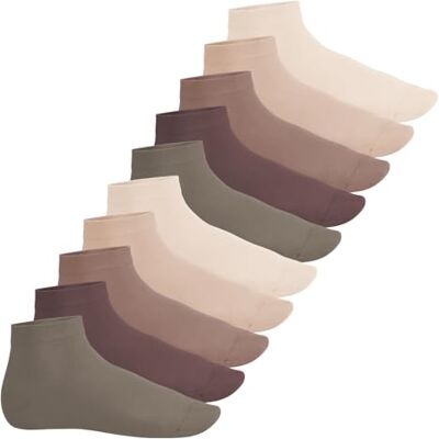 Footstar Heren en vrouwen 10 paar sokken SNEAK IT! Quarter Socks, Natuurlijk. 47-50 Footstar Heren en vrouwen 10 paar sokken SNEAK IT! Quarter Socks, Natuurlijk. 47-50