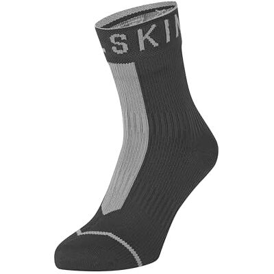 SEALSKINZ Heren Ankle Sokken, zwart/grijs, Large SEALSKINZ Heren Ankle Sokken, zwart/grijs, Large