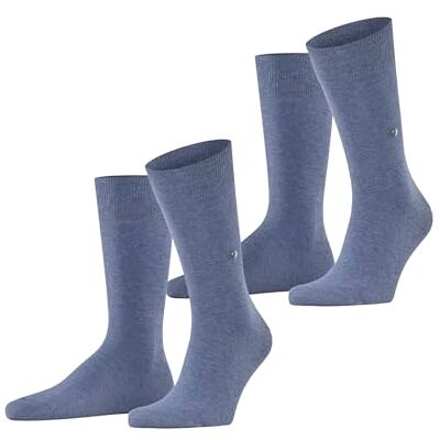 Burlington Everyday Multipack M So katoen, effen, 2 paar, herensokken, blauw licht denim 6660, 40-46 40-46 Burlington Everyday Multipack M So katoen, effen, 2 paar, herensokken, blauw licht denim 6660, 40-46 40-46