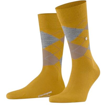 Burlington Edinburgh Herensokken, ademend, klimaatregulerend, geurremmend, wol, fantasiepatroon, argyle, warm, platte teennaad, voor dagelijks leven en werk, 1 paar, Curry geel 1590 46-50 Burlington Edinburgh Herensokken, ademend, klimaatregulerend, geurremmend, wol, fantasiepatroon, argyle, warm, platte teennaad, voor dagelijks leven en werk, 1 paar, Curry geel 1590 46-50