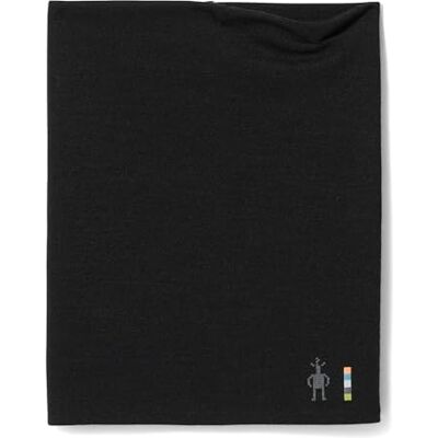 Smartwool Omkeerbare thermische merino wollen nekwarmer, zwart, één maat Smartwool Omkeerbare thermische merino wollen nekwarmer, zwart, één maat