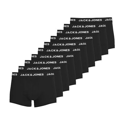 Jack & Jones JACSOLID TRUNKS 10 PACKS heren boxershorts (10-Pack), Zwart, S S Jack & Jones JACSOLID TRUNKS 10 PACKS heren boxershorts (10-Pack), Zwart, S S