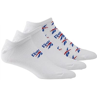 Reebok Cl Fo Invisible Sock 3p uniseks sokken voor volwassenen, wit/blauw/rood (wit/Vecblu/Vecred) Reebok Cl Fo Invisible Sock 3p uniseks sokken voor volwassenen, wit/blauw/rood (wit/Vecblu/Vecred)
