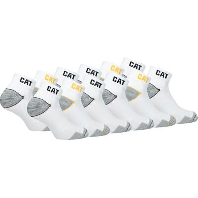CAT erpillar 6/12 paar werksokken voor sneakers voor heren, ongevalspreventie, hiel en teen van versterkt katoen 39-42 CAT erpillar 6/12 paar werksokken voor sneakers voor heren, ongevalspreventie, hiel en teen van versterkt katoen 39-42