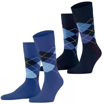 Burlington Everyday Argyle M So Fancy Cotton 2 paar, herensokken, Deep Blue 6046, 40-46 40-46 Burlington Everyday Argyle M So Fancy Cotton 2 paar, herensokken, Deep Blue 6046, 40-46 40-46