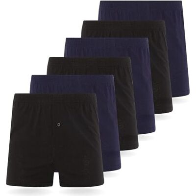 FM London (6 stuks) heren losse pasvorm comfortabele boxershorts heren (6 stuks), Verschillende donkere kleuren S FM London (6 stuks) heren losse pasvorm comfortabele boxershorts heren (6 stuks), Verschillende donkere kleuren S