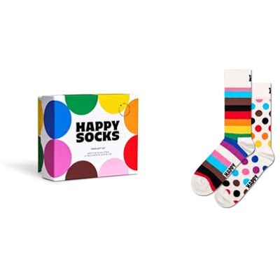 Happy Socks Pride sokken voor heren, 2 paar S-M Happy Socks Pride sokken voor heren, 2 paar S-M