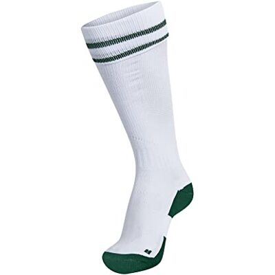 Hummel Element voetbalsokken, uniseks, wit/groen. Hummel Element voetbalsokken, uniseks, wit/groen.