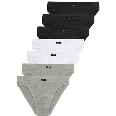 s.Oliver Set van 7 herenondergoed, grijs, wit, zwart, XL XL s.Oliver Set van 7 herenondergoed, grijs, wit, zwart, XL XL