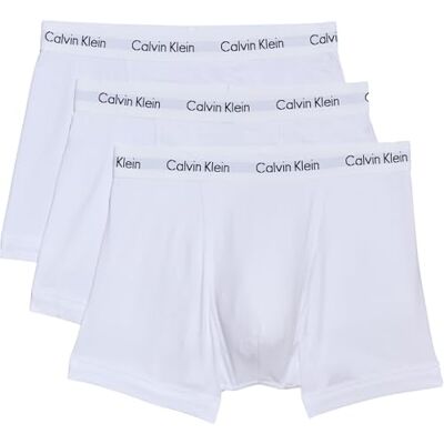 Calvin Klein Set van 3 herenonderbroeken, Wit (Wit 100) L Calvin Klein Set van 3 herenonderbroeken, Wit (Wit 100) L