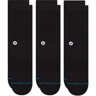 Stance The Classic Crew herensokken (1 stuk), zwart., XL XL Stance The Classic Crew herensokken (1 stuk), zwart., XL XL