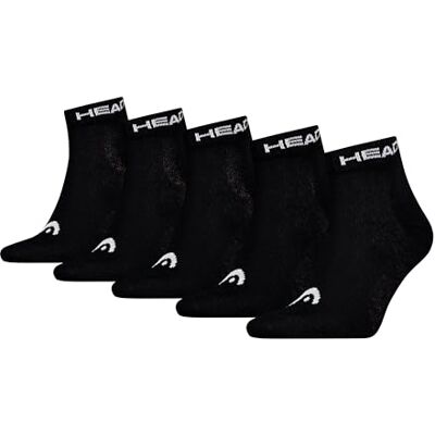 HEAD All Sports Quarter Uniseks (5 stuks), zwart. 31-36 HEAD All Sports Quarter Uniseks (5 stuks), zwart. 31-36
