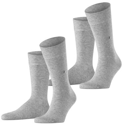Burlington Everyday Herensokken, ademend, katoen, versterkt, duurzaam, zacht op de huid, effen, klassiek, elegant, voor dagelijks gebruik en werk, multipack, 2 paar, Lichtgrijs 3400 40-46 Burlington Everyday Herensokken, ademend, katoen, versterkt, duurzaam, zacht op de huid, effen, klassiek, elegant, voor dagelijks gebruik en werk, multipack, 2 paar, Lichtgrijs 3400 40-46