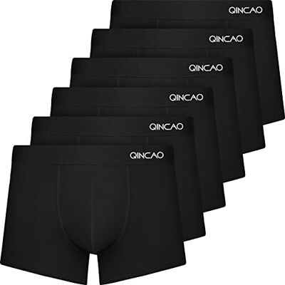 QINCAO heren boxershort set van 6 katoenen boxershorts maten S, M, L, XL, XXL, XXXL XXL QINCAO heren boxershort set van 6 katoenen boxershorts maten S, M, L, XL, XXL, XXXL XXL