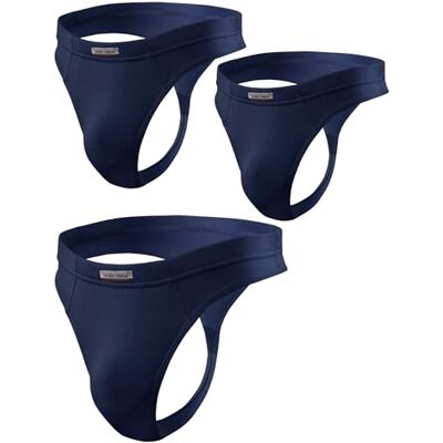 sesto senso Heren Gstring Ondergoed Microvezel 1/3 Pack Sexy Thong Panties, 3 Pack Donkerblauw, XL XL sesto senso Heren Gstring Ondergoed Microvezel 1/3 Pack Sexy Thong Panties, 3 Pack Donkerblauw, XL XL