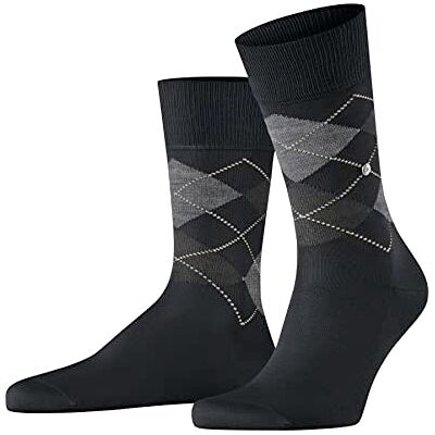 Burlington Manchester M So Cotton Fantasy herensokken (1 stuk), Zwart 3000 40-46 Burlington Manchester M So Cotton Fantasy herensokken (1 stuk), Zwart 3000 40-46