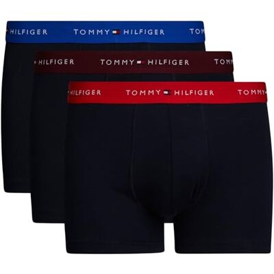 Tommy Hilfiger 3p Wb Trunk Um0um02763 Trunk Heren (1 stuk), zwart (Bright Blue/Deep Crim/Deep Red), S S Tommy Hilfiger 3p Wb Trunk Um0um02763 Trunk Heren (1 stuk), zwart (Bright Blue/Deep Crim/Deep Red), S S