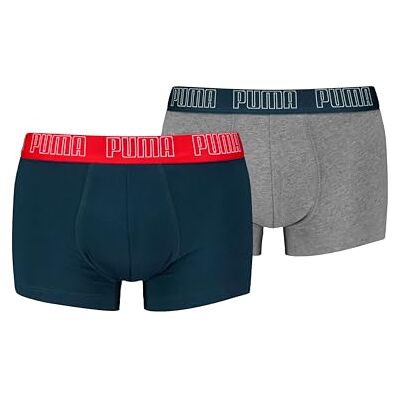 Puma Heren Everyday Trunks 2p Herenondergoed, Meerkleurig, M M Puma Heren Everyday Trunks 2p Herenondergoed, Meerkleurig, M M