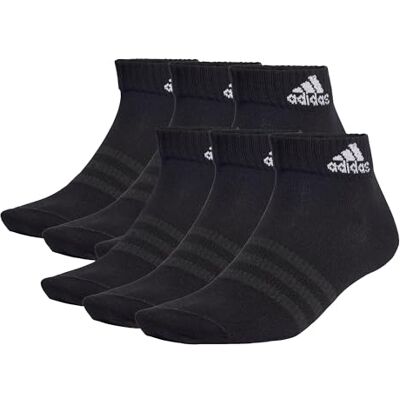 Adidas Thin and Light Sportswear enkelsokken, 6 paar sokken, uniseks Adidas Thin and Light Sportswear enkelsokken, 6 paar sokken, uniseks