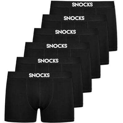 Snocks Boxershort Heren 6 Pack Boxer Onderbroeken Heren 95% Katoen GOTS L Snocks Boxershort Heren 6 Pack Boxer Onderbroeken Heren 95% Katoen GOTS L