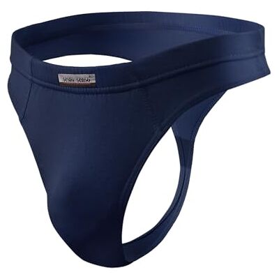 sesto senso Sexy string voor heren, micromodal, 1-3 stuks, tanga-slip, Donkerblauw, M M sesto senso Sexy string voor heren, micromodal, 1-3 stuks, tanga-slip, Donkerblauw, M M