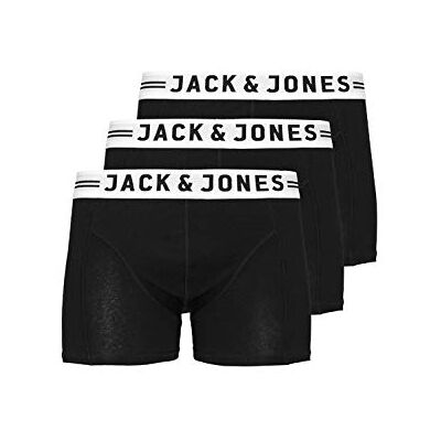 Jack & Jones Sense Trunks Set van 3 boxershorts voor heren (3 stuks), zwart. M Jack & Jones Sense Trunks Set van 3 boxershorts voor heren (3 stuks), zwart. M