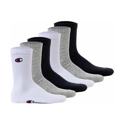 Champion Kousenbeschermers en sokken (6 stuks) uniseks, blauw/wit/grijs, 39-42 39-42 Champion Kousenbeschermers en sokken (6 stuks) uniseks, blauw/wit/grijs, 39-42 39-42
