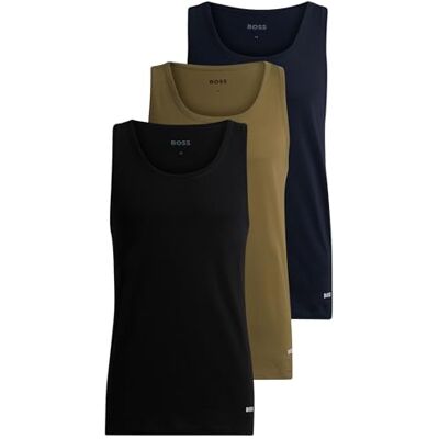 Boss Set van 3 klassieke katoenen tanktops voor heren, Open Miscellaneous992 XL Boss Set van 3 klassieke katoenen tanktops voor heren, Open Miscellaneous992 XL