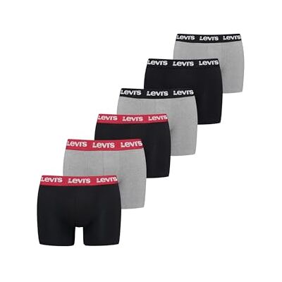 Levis Repeat Logo Boxershorts voor heren (6 stuks), Navy Blauw, L L Levis Repeat Logo Boxershorts voor heren (6 stuks), Navy Blauw, L L